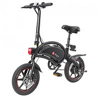 Електровелосипед 14" DYU D3+ Alu 250 Вт, 10 А/год, 36 В, чорний (D3plus350)