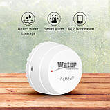 Датчик протікання води Zigbee Tuya Smart Life антипотоп датчик затоплення, фото 6