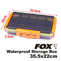 Коробка FOX Waterproof Storage Box, 35.5*22*5.3cm, 546g, Grey/Orange