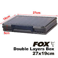 Коробка FOX Double Layers Box, 27*19*5cm, 380g, Dark Grey