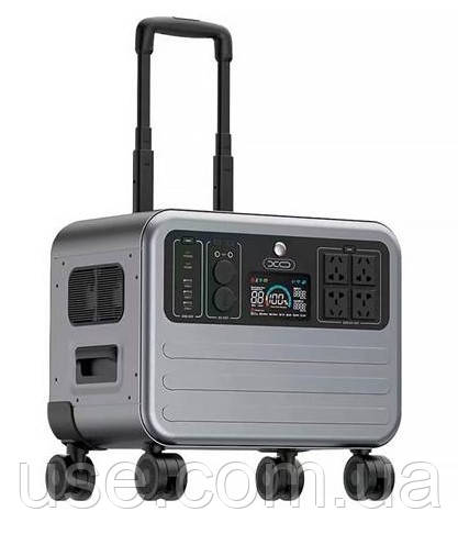Портативна зарядна станція, 2200W, black, чорна, чорна
