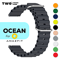 Ремешок Ocean для Xiaomi Amazfit 20 мм Тёмно серый