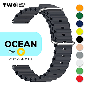 Ремінець Ocean для Xiaomi Amazfit 20 мм Темно сірий