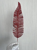 Лист папороті, червоний (10 штук), фото 5