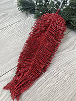 Лист папороті, червоний (10 штук), фото 4