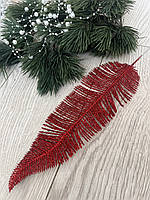 Лист папороті, червоний (10 штук), фото 3