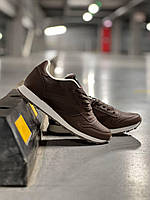 Мужские кроссовки Reebok Classic Leather Brown (коричневые) стильные демисезонные кроссы RB020 43