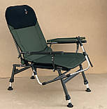 Посилене Крісло коропове зі столиком і підставкою для спінінга Carp Elektrostatyk FK5P ST/P Польща, фото 4