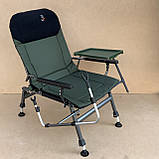 Посилене Крісло коропове зі столиком і підставкою для спінінга Carp Elektrostatyk FK5P ST/P Польща, фото 3