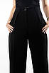 Брюки жіночі палаццо з резинкою чорні 030222 (2000000072333), фото 3