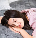 Електрична ковдра Malatec сіре 180x130см Польща 8817 електроодіяло, фото 6