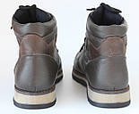 Коричневі шкіряні черевики на хутрі тепле чоловіче зимове взуття Rosso Avangard Major Brown Toro, фото 4