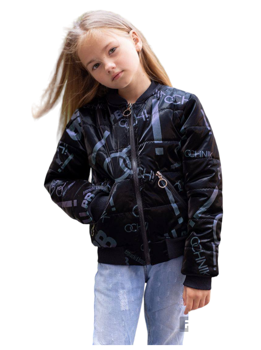 Модна дитяча куртка для дівчинки розмір 128-152