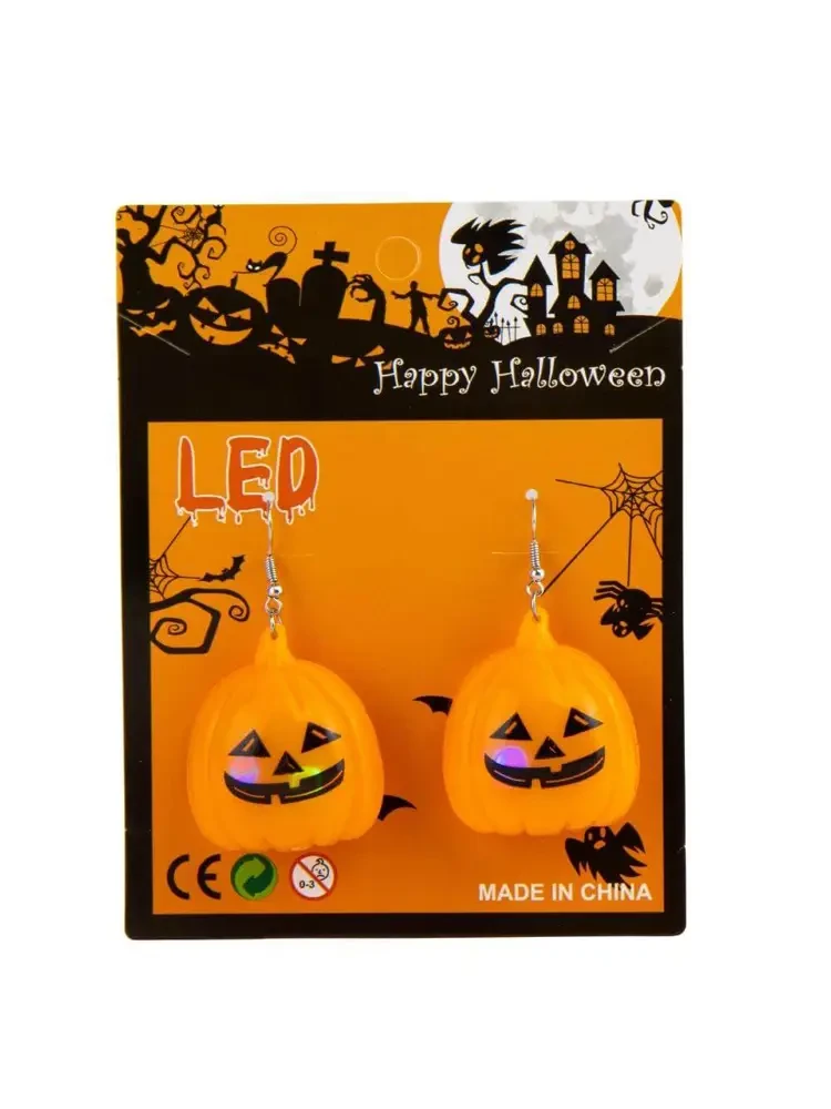 Сережки відьми з підсвічуванням на Хеллоуїн MA21-736 H, фото 1