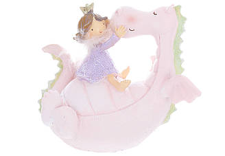 Декоративна статуетка Дівчинка з драконом 14х12,5см