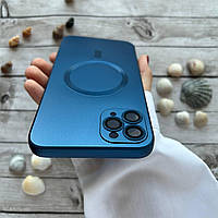 Чехол MagSafe на iPhone 11 Pro Max Dark blue / Силиконовый для Айфон 11 Про Макс Темно - синий