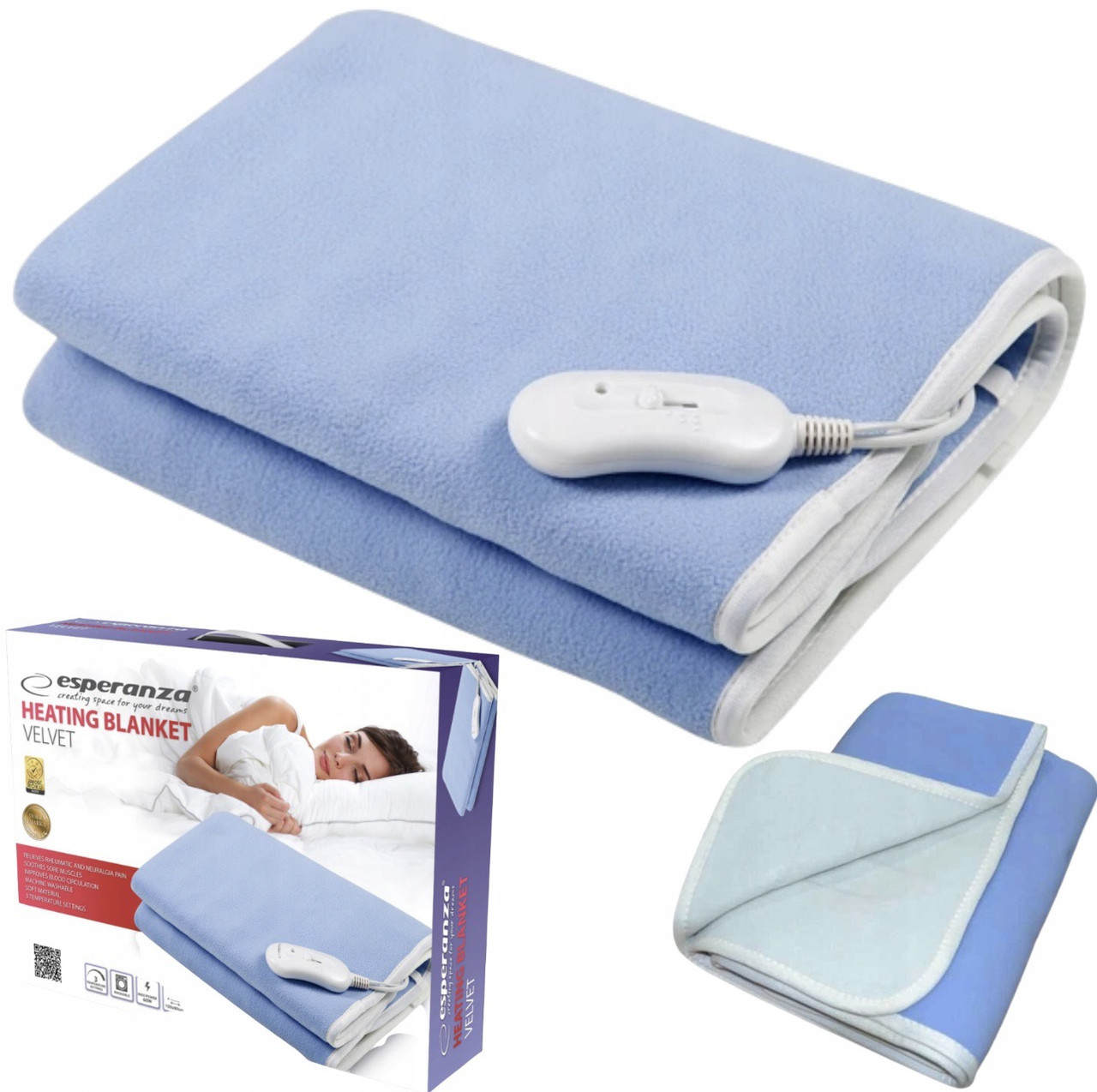 Електрична ковдра Esperanza  150x80см Польща EHB001 електроодіяло, фото 1