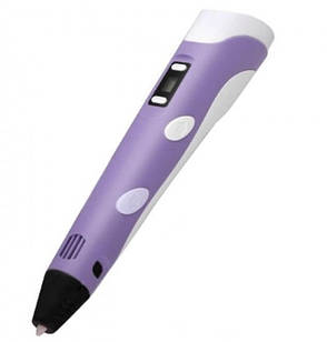 3D-ручка з дисплеєм Pen-2 8138, фіолетова