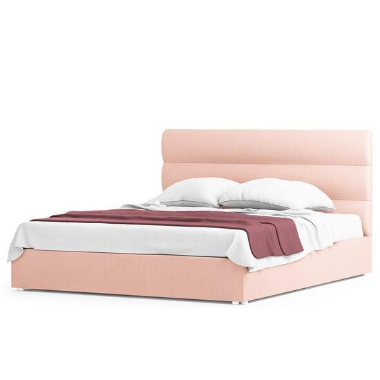 Ліжко Шик Галичина Джойс 160х200 см світло-рожеве