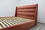 Ліжко Шик Галичина Остін 80х190 см червоно-оранжеве, фото 4