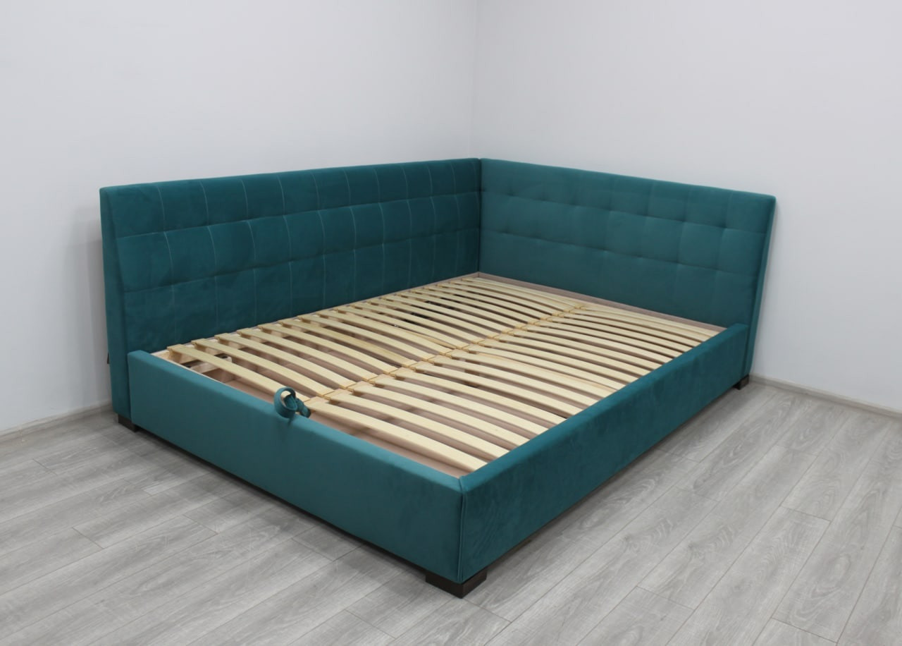 Ліжко Шик Галичина Лео 120х200 см зелене