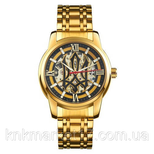 Годинник Patriot 025 Sharp Gold-Black механічний з автопідзаводом, фото 1