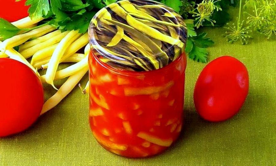Спаржа в томаті домашня консервована 0,5 л, фото 1