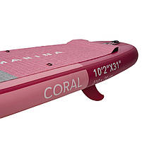 Сапборд Aqua Marina CORAL R ADVANCED 10'2" 2023 — надувна дошка для САП серфінгу, sup board BT-23COPR, фото 7