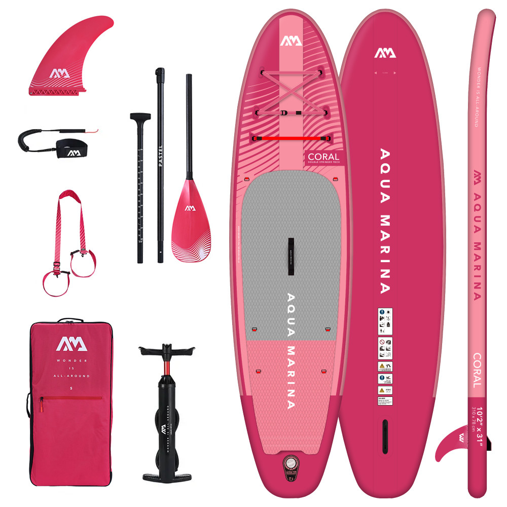 Сапборд Aqua Marina CORAL R ADVANCED 10'2" 2023 — надувна дошка для САП серфінгу, sup board BT-23COPR