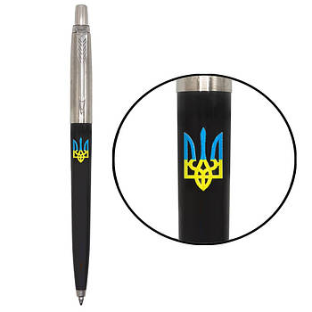 Ручка кулькова Parker JOTTER Originals UKRAINE Black CT BP Тризуб синьо-жовтий 15632_T0016u MK official