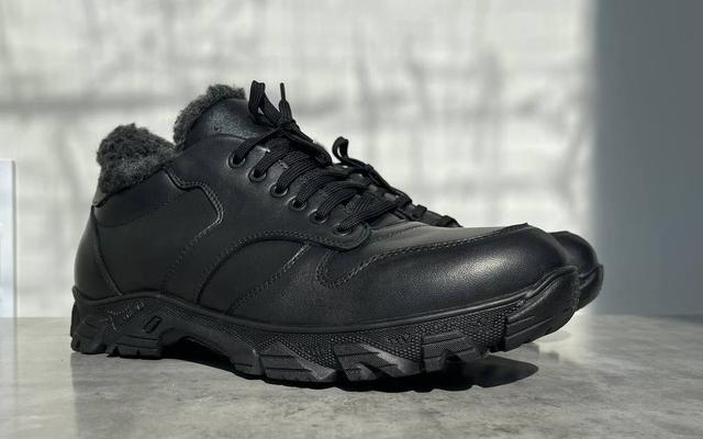 Кожаные кроссовки зимние на меху мужская обувь больших размеров Rosso Avangard Winter ReBaKa Leather BS 1968803175 