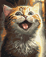 Картина за номерами Натхненний котик © Маріанна Пащук melmil