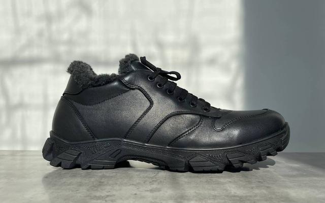 Кожаные кроссовки зимние на меху мужская обувь больших размеров Rosso Avangard Winter ReBaKa Leather BS 1968803175 