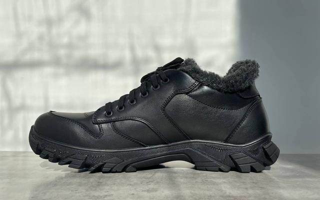 Кожаные кроссовки зимние на меху мужская обувь больших размеров Rosso Avangard Winter ReBaKa Leather BS 1968803175 