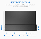 Портативний монітор Arzopa A1 Gamut ультратонкий 15,6" 1920 х 1080, фото 4