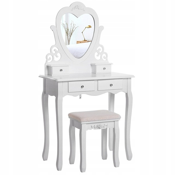 Туалетний столик Care Life матовий білий 75 x 140 x 40 см