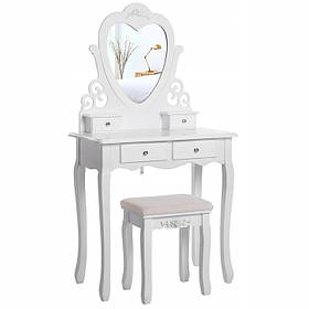 Туалетний столик Care Life матовий білий 75 x 140 x 40 см