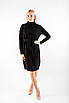 Плаття в'язане з поясом чорне 83008 (2000000116198), фото 3
