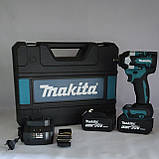 Акумуляторний гайковерт Makita DTW500BL POWERLine 2A/36V з набором біт та головок., фото 2