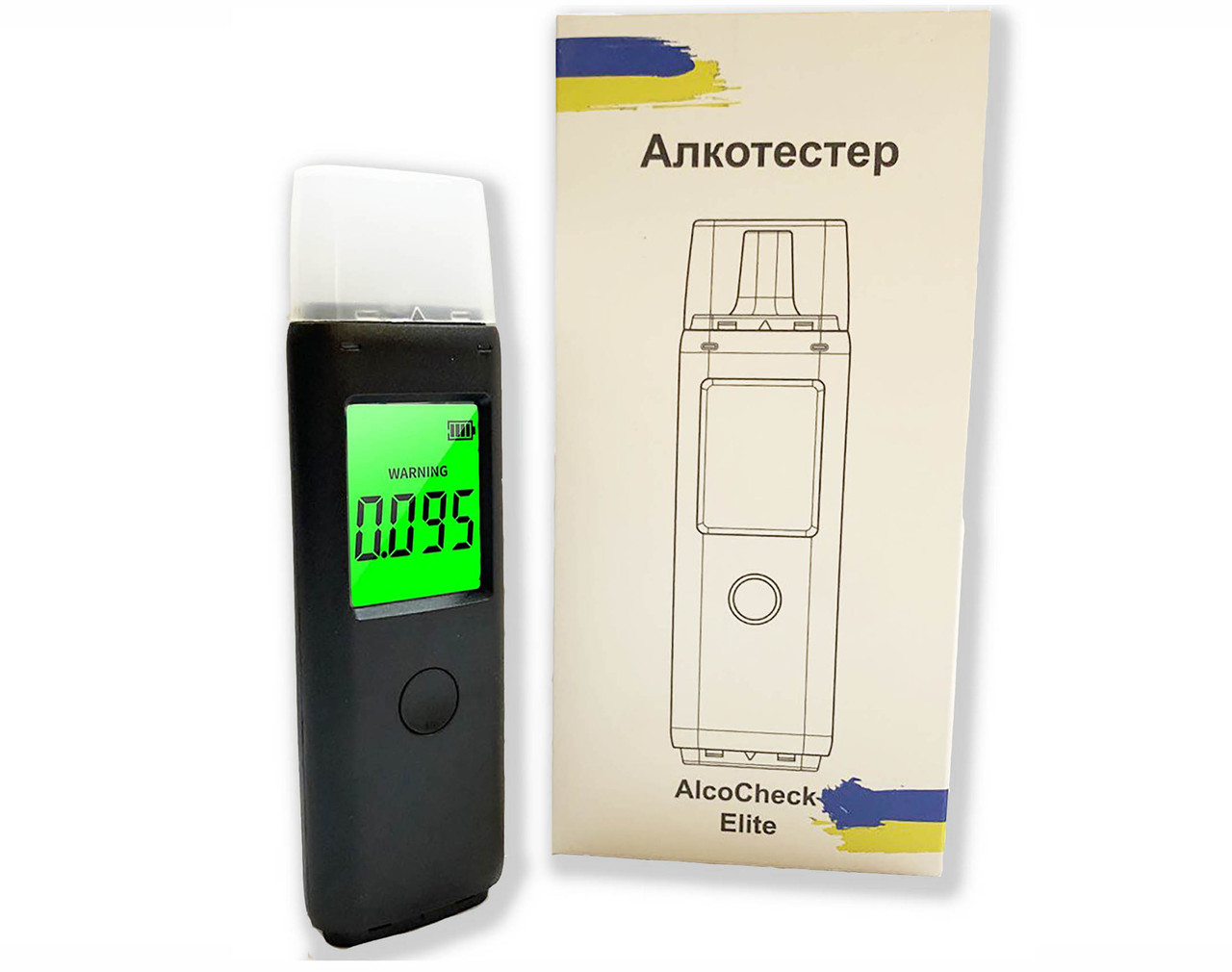 Професійний цифровий алкотестер з екраном алкотестер AlcoCheck Elite з акумулятором
