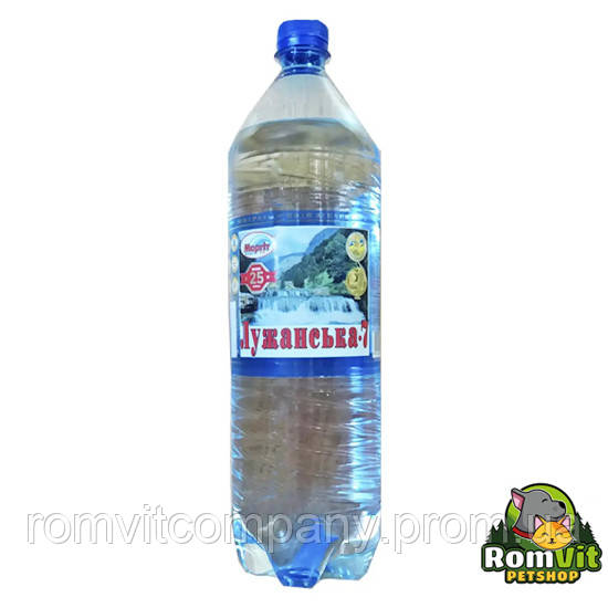 Минеральная сильногазованная вода в пластиковой бутылке 1,5 л Лужанская-7 - фото 1 - id-p1968809815