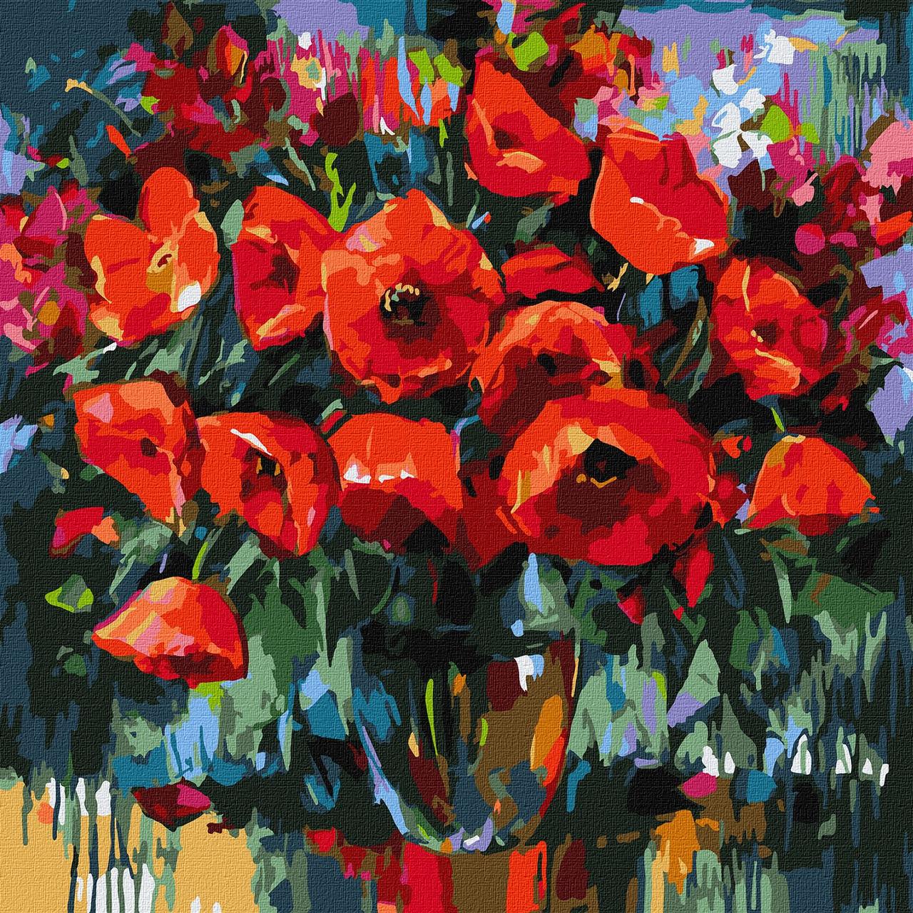 Картина за номерами 40х40 см Макова ніжність КНО3231, фото 1