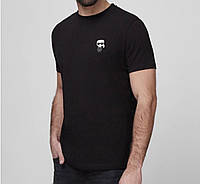 Мужская футболка Karl Lagerfeld черная Карл