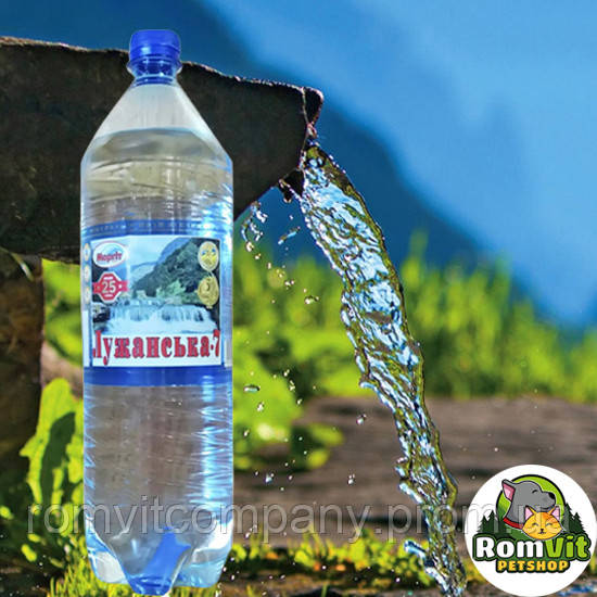 Минеральная сильногазованная вода в пластиковой бутылке 1,5 л Лужанская-7 - фото 2 - id-p1968809815