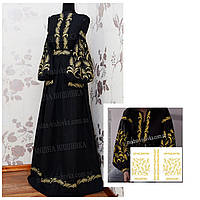 Заготовка для вишивки Сукня жіноча дизайнерська СЖ диз вк-139 Модна Вишивка домоткана кольорова (темні кольори)
