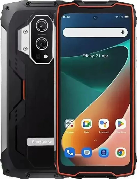 Blackview BV9300 6.7" 12 GB RAM 256 GB ROM 15080 мАг 50MP 4G NFC IP68K Android12 лазерний далекомір Orange