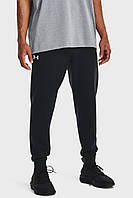 Мужские черные спортивные брюки UA Rival Fleece Joggers Under Armour ,L,XL, 1379774-001