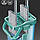 Набір для прибирання швабра стрічка з відром 8 л Scratch Cleaning Mop, фото 4