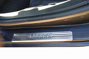 Renault Laguna 2007 ⁇  Накладки на пороги неірж AUC Накладки на пороги Рено Лагуна