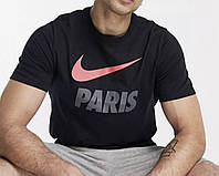 Мужская футболка Nike Paris найк черная